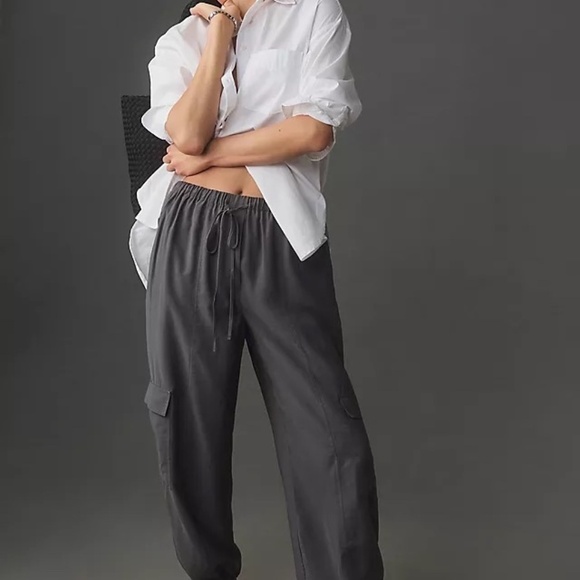 NWT By Anthropologie Cargo Parachute Pants Size S - Picture 4 of 10